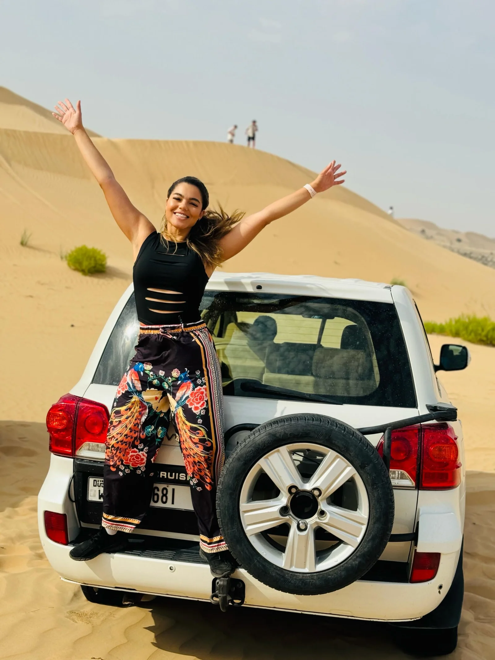Open desert landscape for an Abu Dhabi evening safari